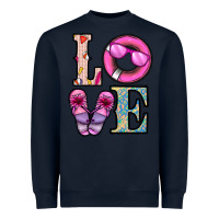 Navy love summer Heavyweight Sweatshirt - CowhideDigitalArt