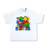 White different is beautiful Urban Heavy Tee - JahusDesignShop