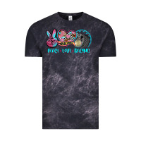 Cloud Black peace love racing Vintage Tee - AdoDesignShop