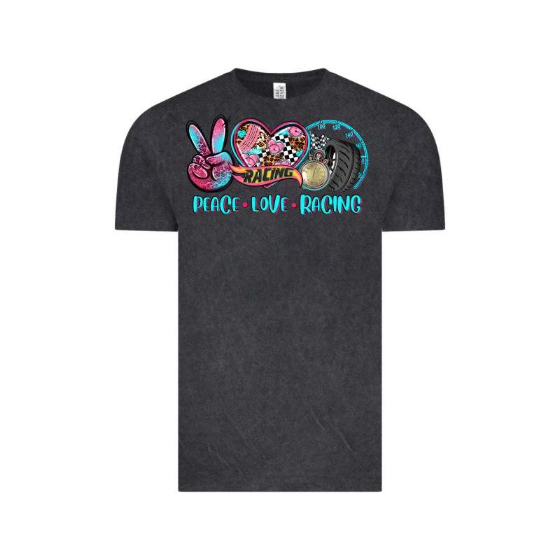 Peace Love Racing Vintage Tee by AdoDesignShop | Teevron