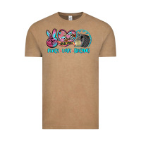 Vintage Coffee peace love racing Vintage Tee - AdoDesignShop