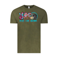 Vintage Olive peace love racing Vintage Tee - AdoDesignShop