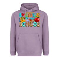 Lavender i love school Heavyweight Hoodie - NancyCooperArtShop