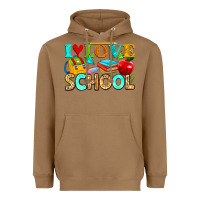 Toasted Coconut i love school Heavyweight Hoodie - NancyCooperArtShop