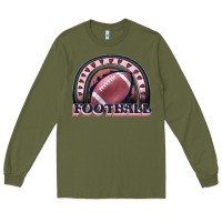 Army Green football rainbow Long Sleeve Tee - JahusDesignShop