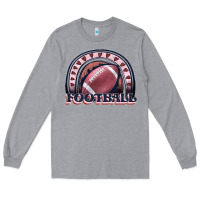 Heather Grey football rainbow Long Sleeve Tee - JahusDesignShop