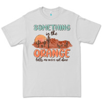 Dove Grey something in the orange Premium Tee - MaliasSmallBusiness