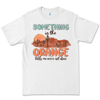 White something in the orange Premium Tee - MaliasSmallBusiness