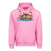 Fuchsia Pink noahs ark Urban Hoodie - texasbilliewilder