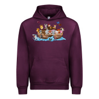 Mauve Wine noahs ark Urban Hoodie - texasbilliewilder