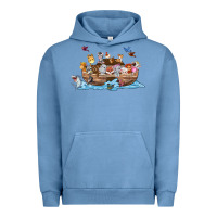 Pigment Pebble Blue noahs ark Urban Hoodie - texasbilliewilder