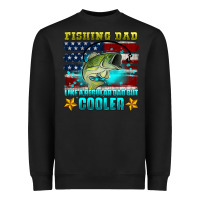 Black fishing dad like a regular dad but cooler Heavyweight Sweatshirt - HRA Design Shop