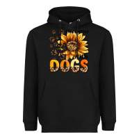Black life is better with dogs sunflower Heavyweight Hoodie - MaliasSmallBusiness