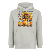 Moon Dust life is better with dogs sunflower Heavyweight Hoodie - MaliasSmallBusiness