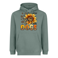 Sage life is better with dogs sunflower Heavyweight Hoodie - MaliasSmallBusiness