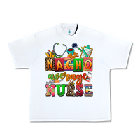 White nacho average nurse Urban Heavy Tee - AdoDesignShop