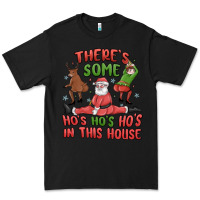 Black there's some ho's ho's ho's in this house Premium Tee - MaliasSmallBusiness