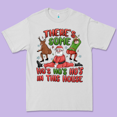 Premium Tee there's some ho's ho's ho's in this house