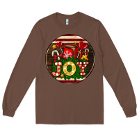 Chestnut Christmas joy and hot chocolate Long Sleeve Tee - AdoDesignShop