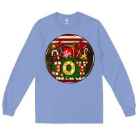 Colony Blue Christmas joy and hot chocolate Long Sleeve Tee - AdoDesignShop