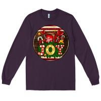 Plum Christmas joy and hot chocolate Long Sleeve Tee - AdoDesignShop