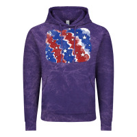 Cloud Purple Patriotic tie dye background Vintage Hoodie - CowGirlArtShop