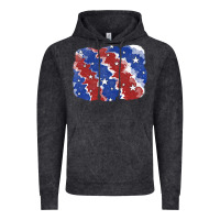 Vintage Black Patriotic tie dye background Vintage Hoodie - CowGirlArtShop