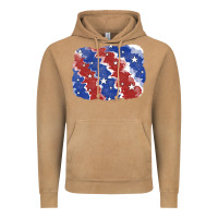Vintage Camel Patriotic tie dye background Vintage Hoodie - CowGirlArtShop