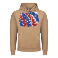 Vintage Coffee Patriotic tie dye background Vintage Hoodie - CowGirlArtShop