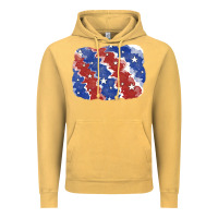 Vintage Mustard Patriotic tie dye background Vintage Hoodie - CowGirlArtShop
