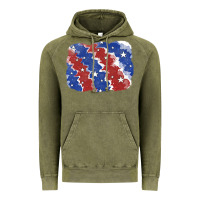 Vintage Olive Patriotic tie dye background Vintage Hoodie - CowGirlArtShop