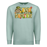 Seafoam Egg hunter with camouflage plate letters Premium Sweatshirt - NancyCooperArtShop