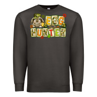 Smoke Egg hunter with camouflage plate letters Premium Sweatshirt - NancyCooperArtShop