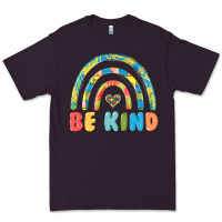 Plum be kind autism Premium Tee - MaliasSmallBusiness