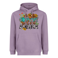 Lavender a country girl can survive Heavyweight Hoodie - MaliasSmallBusiness