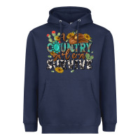 Navy a country girl can survive Heavyweight Hoodie - MaliasSmallBusiness