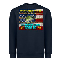 Navy fishing dad like a regular but cooler Heavyweight Sweatshirt - HRA Design Shop