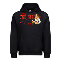 Black the hell i wont with sassy pinup cowgirl Urban Hoodie - texasbilliewilder