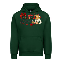 Forest Green the hell i wont with sassy pinup cowgirl Urban Hoodie - texasbilliewilder