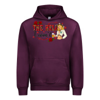 Mauve Wine the hell i wont with sassy pinup cowgirl Urban Hoodie - texasbilliewilder
