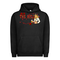 Pigment Black the hell i wont with sassy pinup cowgirl Urban Hoodie - texasbilliewilder