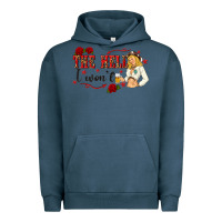Pigment Midnight Navy the hell i wont with sassy pinup cowgirl Urban Hoodie - texasbilliewilder
