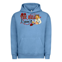 Pigment Pebble Blue the hell i wont with sassy pinup cowgirl Urban Hoodie - texasbilliewilder