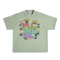 Oil Green god is bigger Urban Heavy Tee - JahusDesignShop