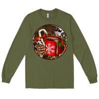 Army Green Christmas hot chocolate and chocolate Long Sleeve Tee - AdoDesignShop
