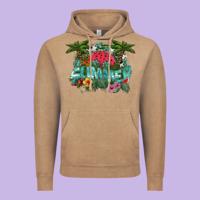 Summer Vintage Hoodie Designed By Sublimationcraftshop