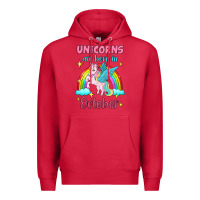 Cardinal unicorns are born in october Premium Hoodie - Jasminsmagicworld
