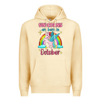 Pina Colada unicorns are born in october Premium Hoodie - Jasminsmagicworld
