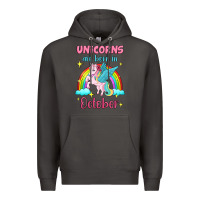 Smoke unicorns are born in october Premium Hoodie - Jasminsmagicworld