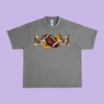 American Football Mom Urban Heavy Tee Designed By Barkaloodesign
